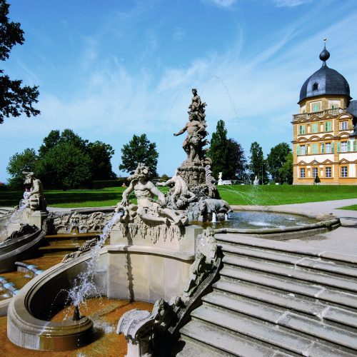 Wasserspiele am Schloss Seehof